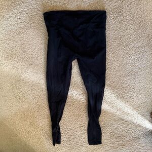 Black Lulu Lemon Textured Leggings